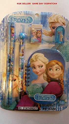 New Disney Frozen Stationery set anna elsa school stationery set HB, 6 in 1