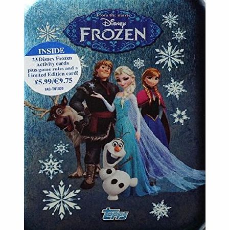 Frozen Disney Frozen Trading Game With Card Collector Tin and 2 packs of collectors Cards