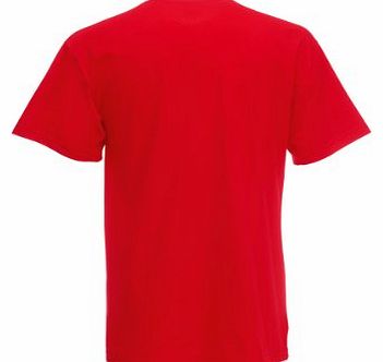 Fruit of the Loom Childrens/Kids Unisex Valueweight Short Sleeve T-Shirt (1-2) (Red)