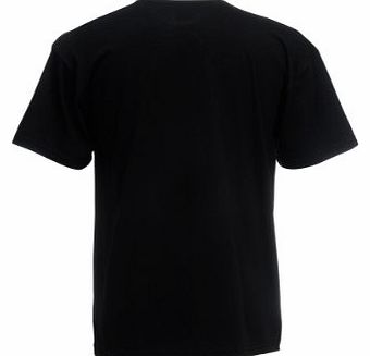 Fruit of the Loom Childrens/Kids Unisex Valueweight Short Sleeve T-Shirt (3-4) (Black)
