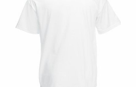 Fruit of the Loom Childrens/Kids Unisex Valueweight Short Sleeve T-Shirt (9-11) (White)