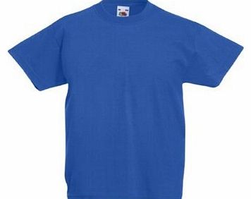 Fruit of the Loom Childrens T-Shirt - Royal Blue 9/11