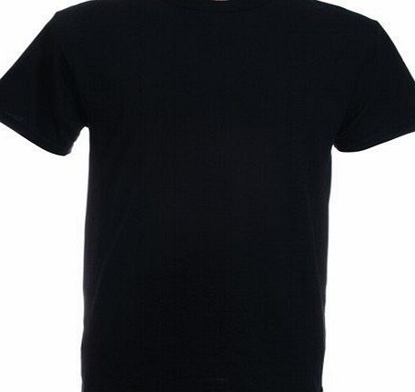 Fruit of the Loom Heavy Cotton T-Shirt - Black Large