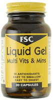 Liquid Gel Multi Vitamins and Minerals 30