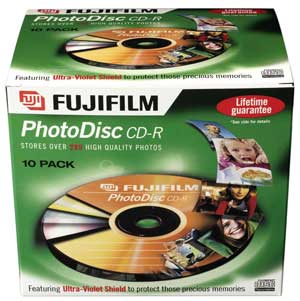 Fuji CD-R PhotoDisc 700MB - 52x Speed - 10 Discs in Standard Jewel Cases