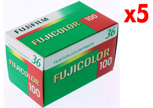 fuji Colour 100 (Superia) - 135-36 (5 Pack)