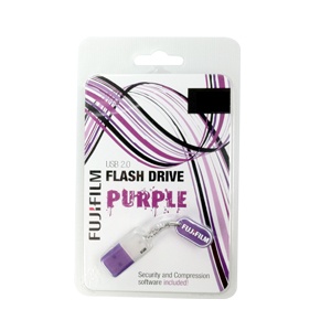 Fuji film 8GB Colour USB Flash Drive - Purple