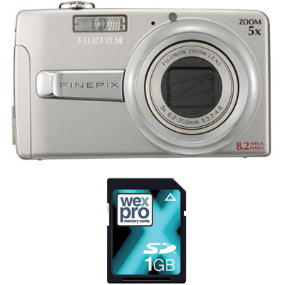 Fuji Finepix J50 Silver Compact Camera with 1GB