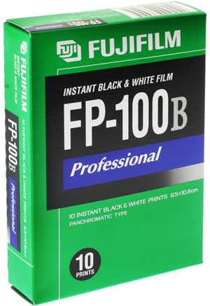 Instant Film FP-100B Black and White ~