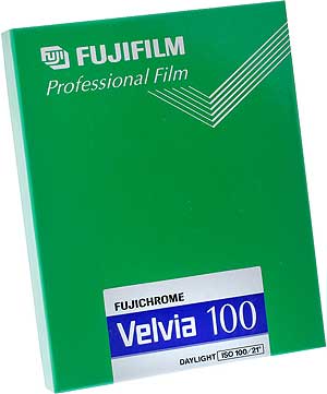Velvia 100 - RVP100 - 4x5 (5x4) Sheet Film