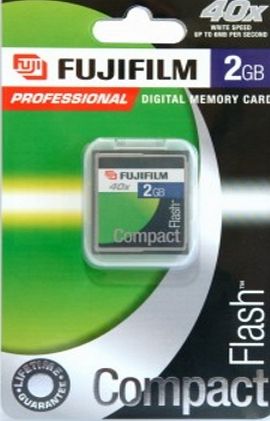 Fujifilm 2GB Compact Flash Card X 40 Speed,