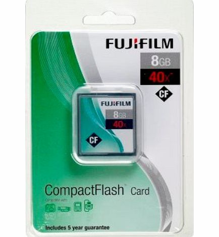 Fujifilm 8GB 40x Speed 8MB/sec Compact Flash Card
