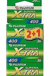 Fujifilm Fuji Superia X-TRA 400-36 Film (Colour) 3 Pack