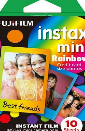 Fujifilm Instax Mini Rainbow Film (Pack of 10)