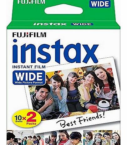 Fujifilm Instax Wide Gloss Instant Film Suitable for Fujifilm Instax 210 Camera (Pack of 2 x10 Shots)