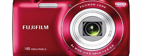 Fujifilm JZ200 Digital Camera - Red (16MP, 8x Optical Zoom) 2.7 inch LCD Screen