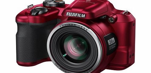 Fujifilm S8650 Bridge Digital Camera - Red (16MP, 36x Fujinon Optical Zoom Lens) 3 inch LCD