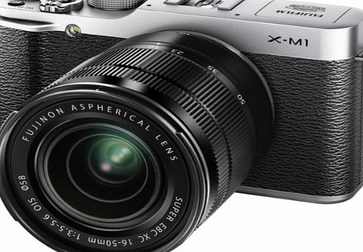 Fujifilm X-M1 Camera - Silver (16.3MP, 16-50mm Lens Kit) 3 inch LCD