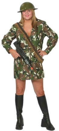 fuller Figure: Military Girl Camouflage (16-18)