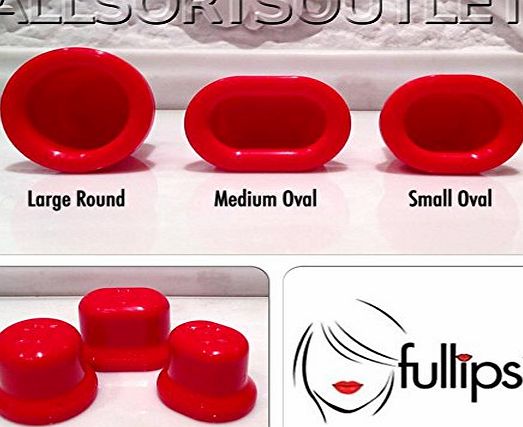 FULLIPS FULL LIPS LIP PLUMPING PLUMPER ENHANCER BEAUTY TOOL PUMP YOUR LIPS POUT PLUMP SUCTION DEVICE (Medium Oval)