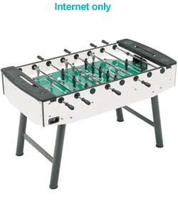 fun Table Football Game - Brushed Aluminium
