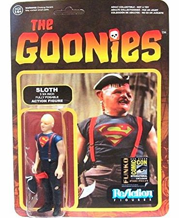 FunKo Sloth in Superman Shirt The Goonies ReAction Action Figure SDCC Exclusive