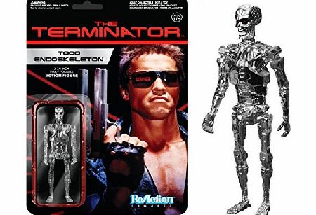 FunKo Terminator CHROME T-800 Funko ReAction Retro Action Figure UNPUNCHED card