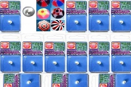 Funky Piercings 12 x Fake tongue balls bars, fabulous novelty items