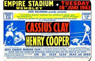 Funkyzilla Cassius Clay Henry Cooper Muhammad Ali Mouse Mat. Boxing Fight Poster Mouse Pad