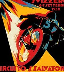 Funkyzilla Moto GP Vintage Poster Mouse Mat Motorcycle Swiss Grand Prix Motorbike Mouse pad