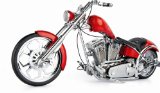 funline co west coast choppers Diablo soft tail Red