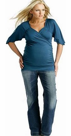 FunMum Maternity Vintage Maternity Jeans, Over the Bump, UK Size 20 (XXXL), Regular length 31``