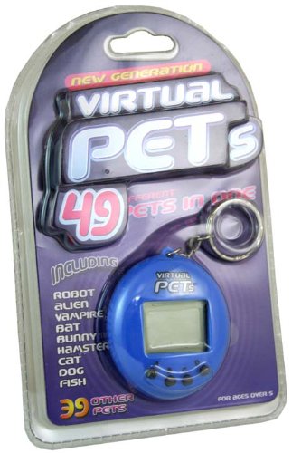 Virtual Pets - 49 Pets In One Electronic Game - Blue