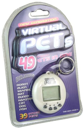 Virtual Pets - 49 Pets In One Electronic Game - White