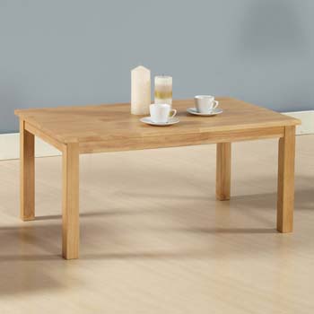 Furniture Link Amadine Solid Wood Rectangular Coffee Table