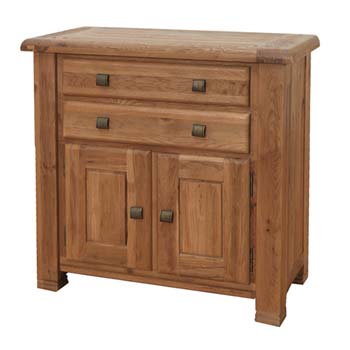 Furniture Link Dallum Solid Oak 2 Door 2 Drawer Sideboard