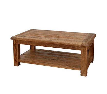 Furniture Link Danube Solid Oak Rectangular Coffee Table