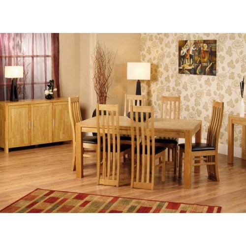 Furniture Link Eve Large Dining Set with 6 Chairs