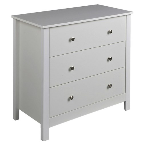 Florence 3 Drawer Chest in White