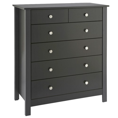 Florence 4+2 Drawer Chest in Black