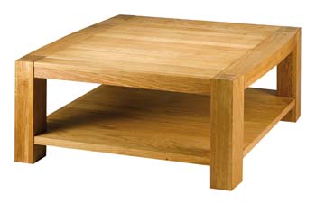 Furniture123 Acadie Solid Oak Square Coffee Table