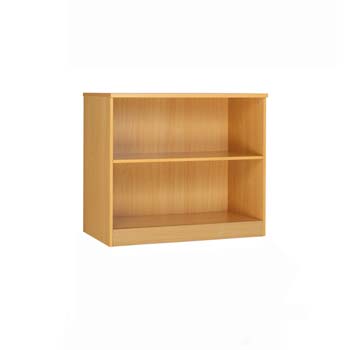 Furniture123 Access Deluxe 2 Shelf Bookcase in Oak