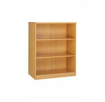 Furniture123 Access Deluxe 3 Shelf Bookcase in Oak