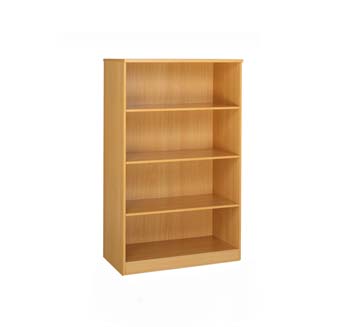 Furniture123 Access Deluxe 4 Shelf Bookcase in Oak