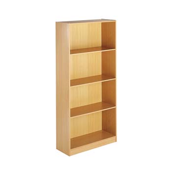 Furniture123 Adam 4 Shelf Bookcase in Beech