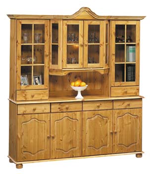 Alesund 4 Door Dresser with Glass Display