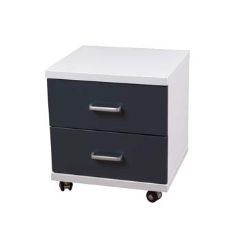 Furniture123 Alix Teens 2 Drawer Bedside Table - WHILE STOCKS