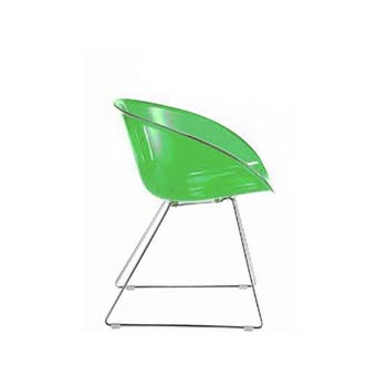 Furniture123 Anna Contract Dining Chair in Green (pair)