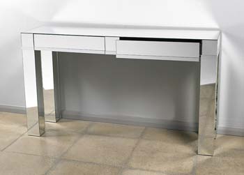Art Mirrored 2 Drawer Console Table