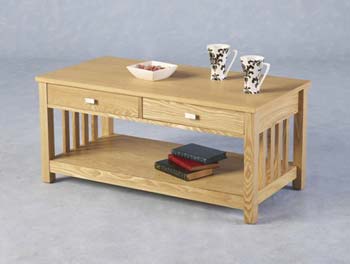 Furniture123 Ashmore 2 Drawer Coffee Table